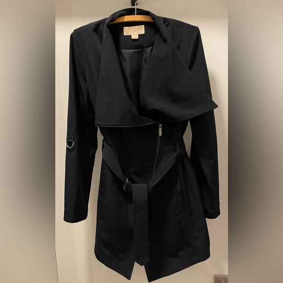 Elegant Black Michael Kors Women's Trench Coat - Picture 1 of 5